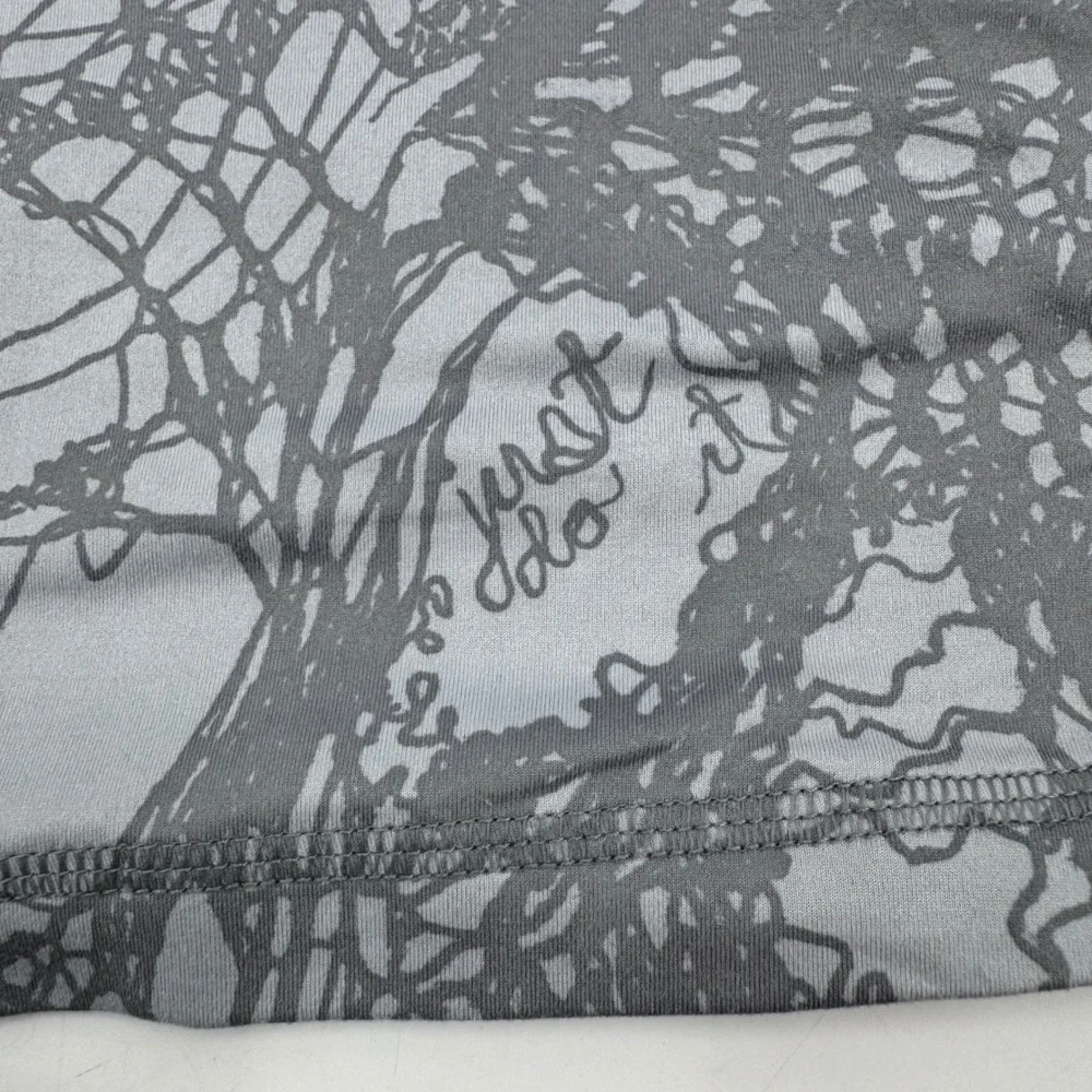 Nike Dri Fit Women's XL Racerback Tank Top Gray Abstract‎ Print 